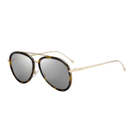 Fendi FF 0155/S 0C1/UE 57 Fendi 57 mm Gold, Havana 